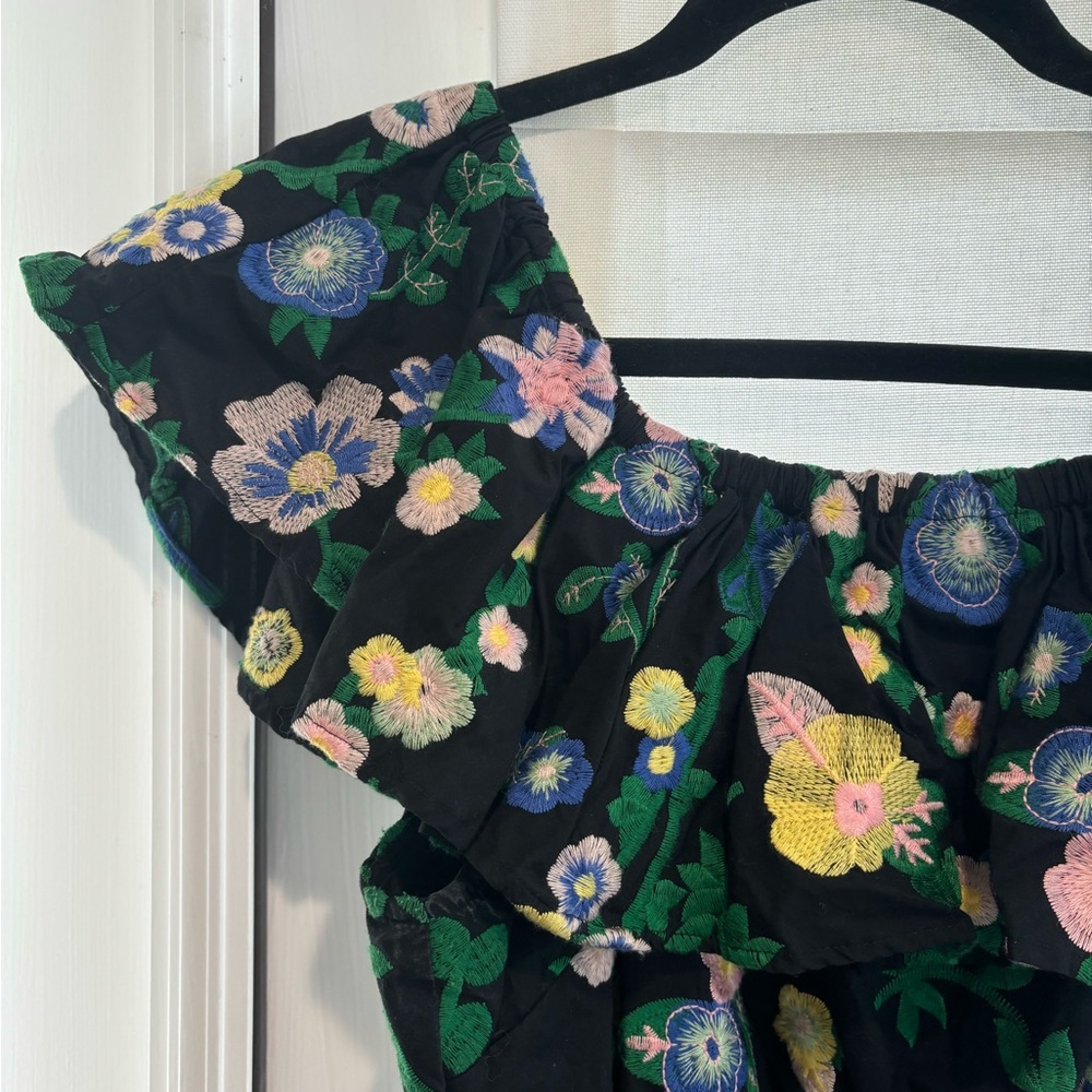 Brooks Brothers embroidered floral midi dress